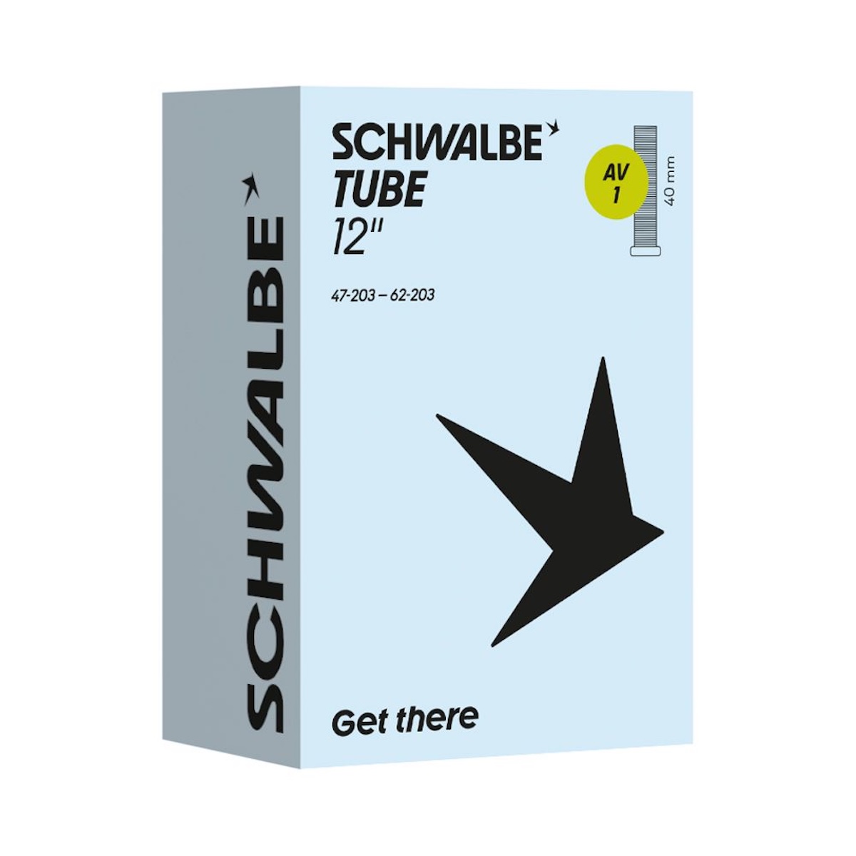 Schwalbe binnenband 12.5 inch AV1 Schrader ventiel 40 mm