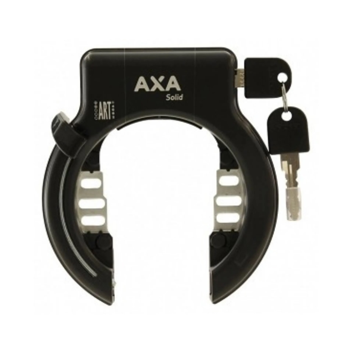 Ringslot Axa solid met spatbordbevestiging.