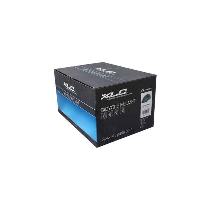 Fietshelm XLC BH-C32 in zwart/grijs met LED-achterlicht en ventilatieopeningen