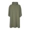 Unisex regenponcho Basil Hoga in olijfgroen, met capuchon, reflectie en waterdichte ademende stof