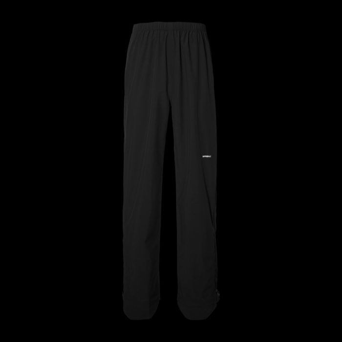 Unisex regenpak Basil Hoga in zwart, maat XL, met capuchon, reflectie en opbergzakje – ideaal voor fietsen in de regen
