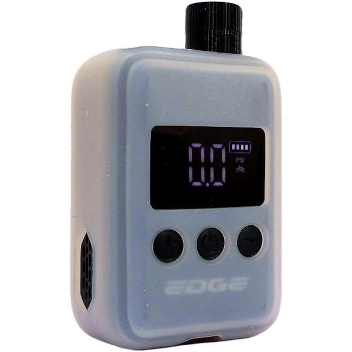 Fietspomp Elektrische Accu Edge zwart – compacte elektrische fietspomp met USB-C oplaadfunctie voor onderweg