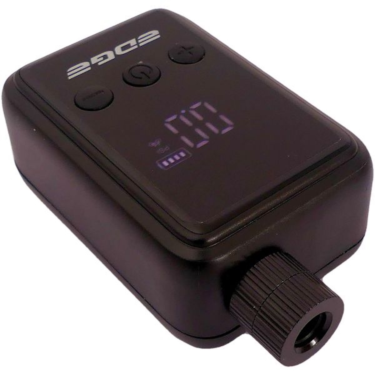 Fietspomp Elektrische Accu Edge zwart – compacte elektrische fietspomp met USB-C oplaadfunctie voor onderweg