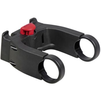 Lenker Adapter E KLICKfix zwart-rood, brede stuuradapter voor e-bikes met display