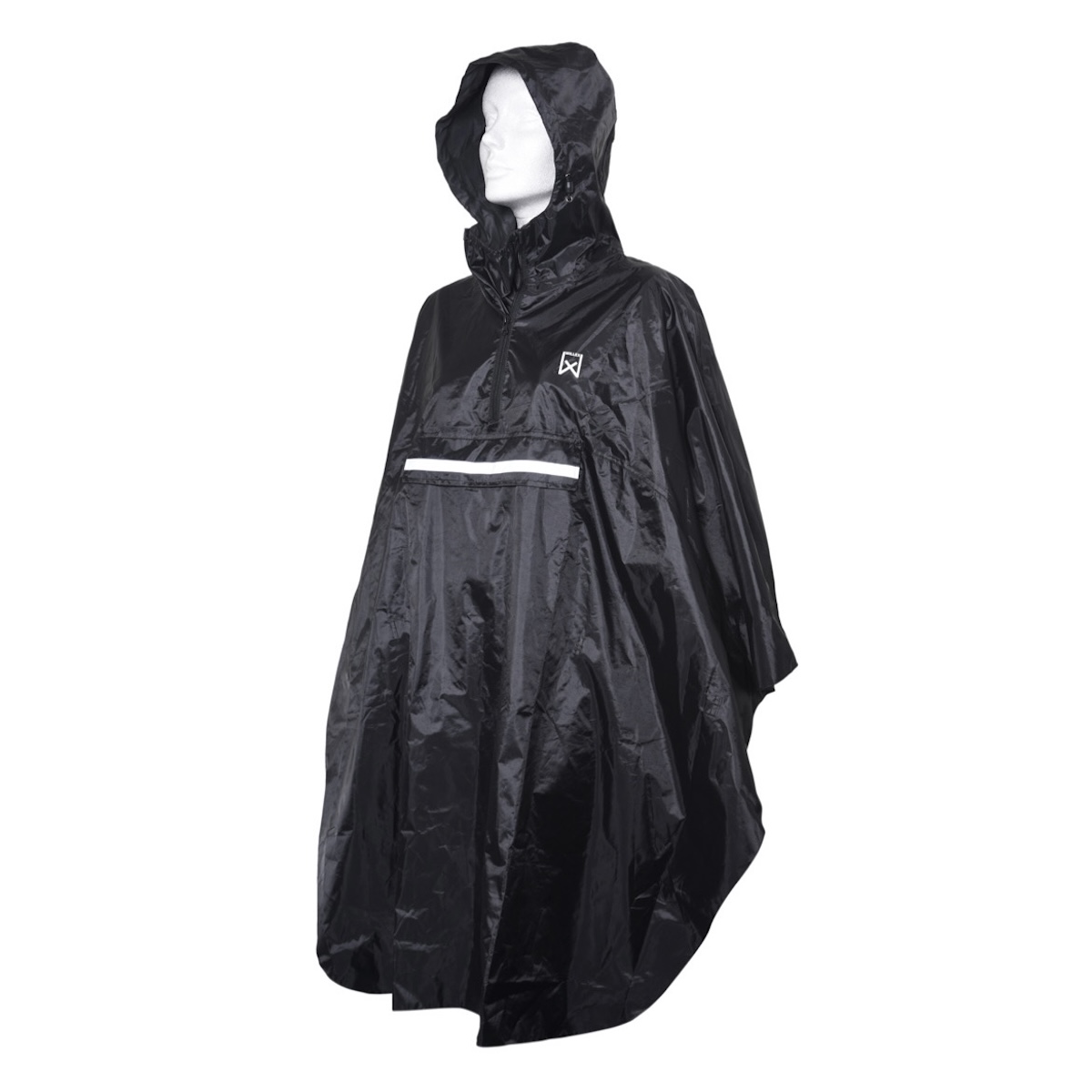 Willex regenponcho zwart waterdicht