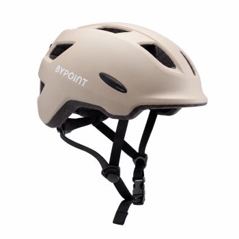 Bypoint Buddy Mini kinderhelm beige met LED-verlichting