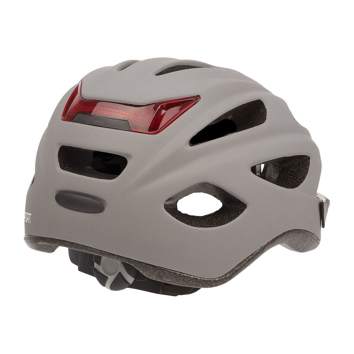 Polisport City'Go fietshelm Charcoal Grey met LED-verlichting